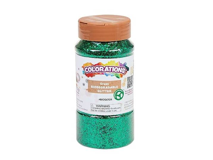 Colorations biologische glitter groen 113g milieuvriendelijk knutselen