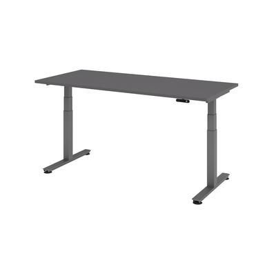 Hammerbacher-Sitz-Steh-Schreibtisch el.180x80cm Graphit-VXDSM19/G/G