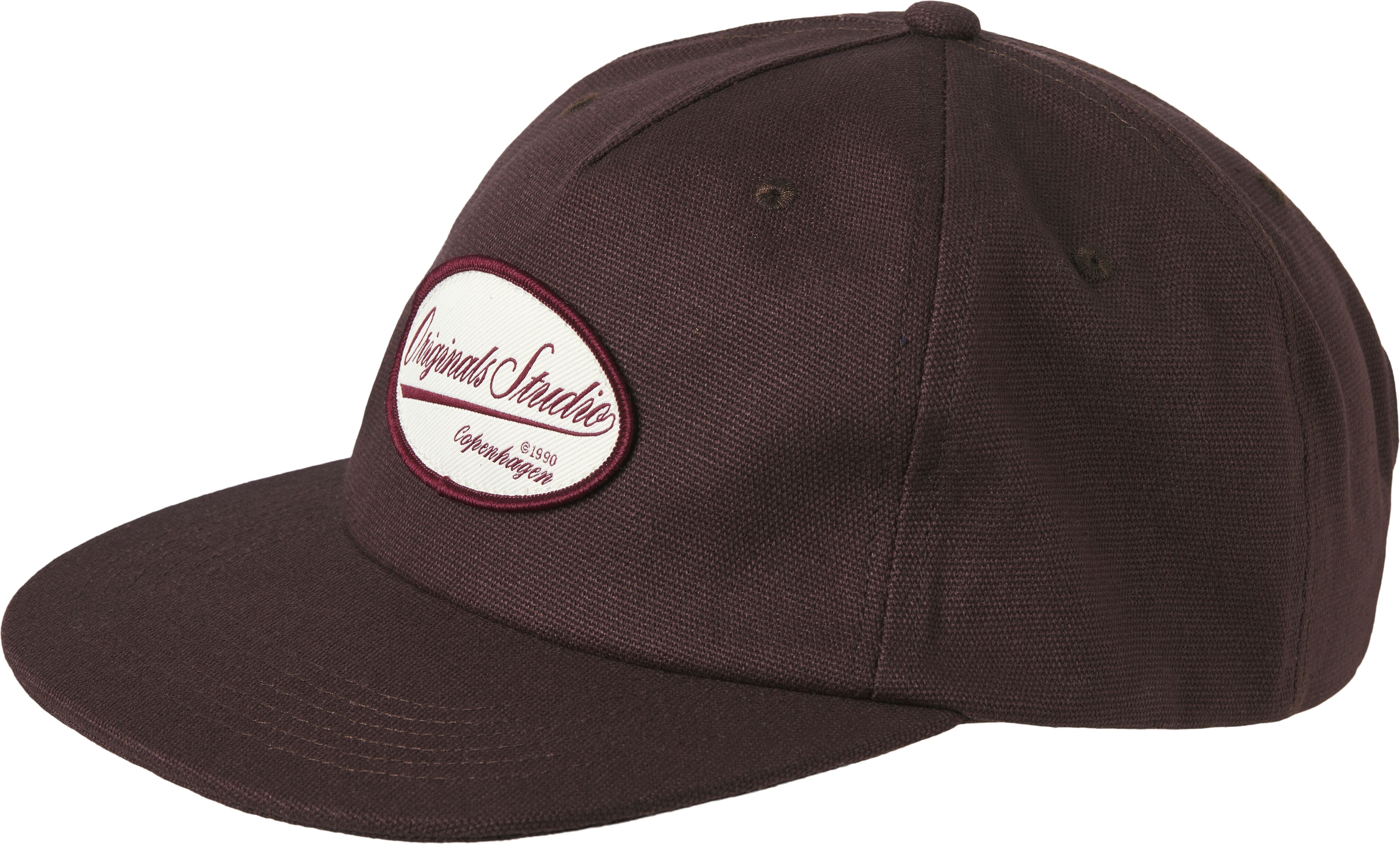 Baseball Cap JACK & JONES "JACLOOSE NORREBRO BADGE CAP SN", Herren, braun (java), Baumwolle, Caps Baseball Cap, Baumwolle java Einheitsgröße
