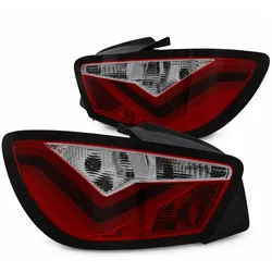 LED-Rückleuchten passend für Seat Ibiza 6J 3-Türer 2008–2012 | Rot/Smoke