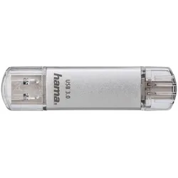 Hama C-Laeta (128 GB, USB-A, USB-C), USB Stick, Silber