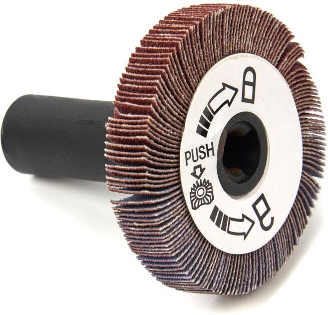 Rullo di lamelle HBM stretto per la macchina satinatrice HBM - Macchina spazzolatrice con testa inclinabile - 420 Watt