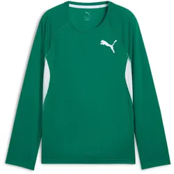 PUMA Cross The Line 3.0 Langarmshirt Kinder 06 - power green 140