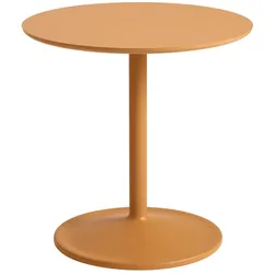Muuto Soft Beistelltisch, Ø 48 cm, höhe 48 cm, orange laminat / orange