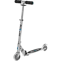MICRO Kinder Scooter/Kickboard micro sprite silver matt LED, Größe ONE SIZE in Silber Silber