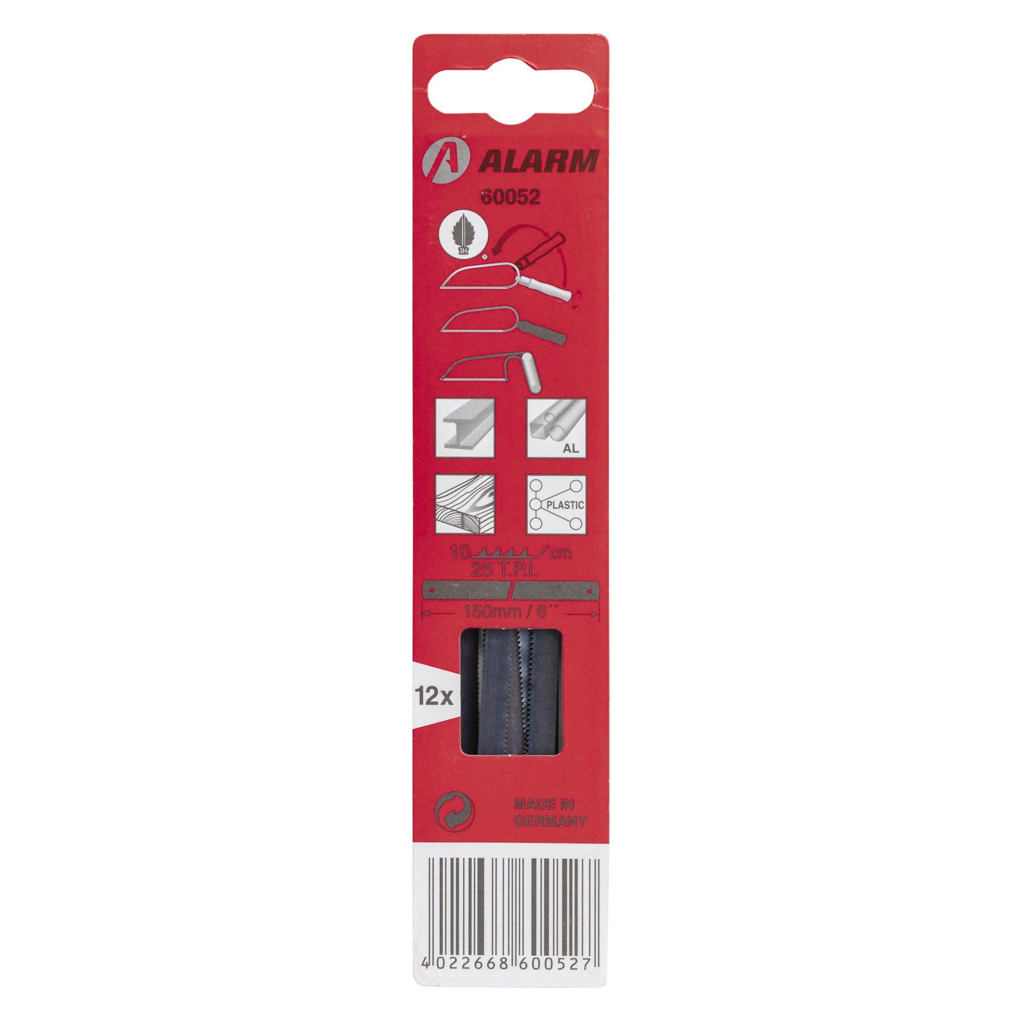 Alarm 12-er Packs Sägeblätter für Metall, grob 25TPI L.190mm Werkzeuge 56060052 (56060052)