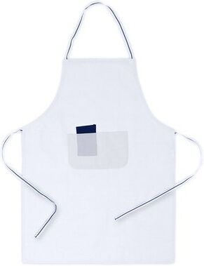 Tablier personnalisable Bacatus coton polyester blanc