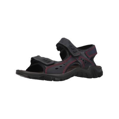 Sandale ROHDE "Rohde Sandalen Nubukleder", Herren, Gr. 43, Textil, schwarz (dunkelblau), Nubukleder, Schuhe Sandale
