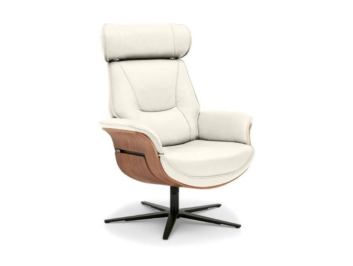 Musterring MR 276 Relaxsessel Leder oder Microfaser mit Relaxfunktionen - Echtleder Torro white - Nussbaum - ohne Zusatzausstattung Wohnzimmer, Sitzkomfort, gemütlich, Drehfunktion, Memory-Funktion, stufenlos, entspannt zurücklehnen, vollständig bezogen Drehfunktion, manuelle Rückenteilverstellung, Memoryfunktion, manuelle Kopfteilverstellung Modern, Zeitlos