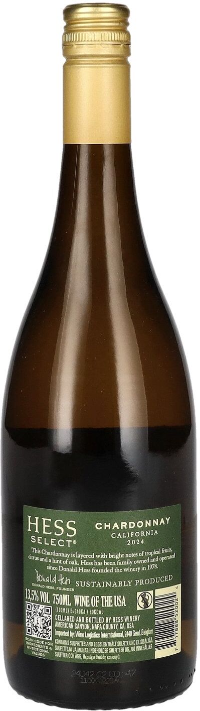 Hess Select Chardonnay Vintage 2024 13,5% Vol. 0,75l