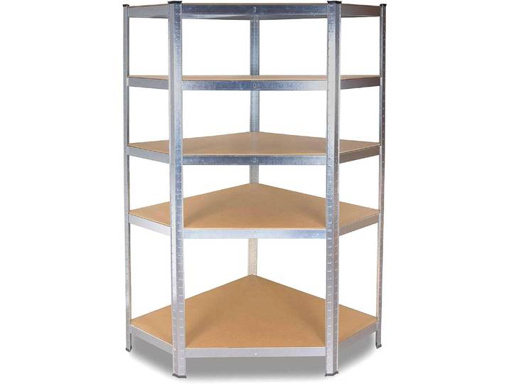 Étagère à rayons d’angle pour la maison RAIVO 3 – argent