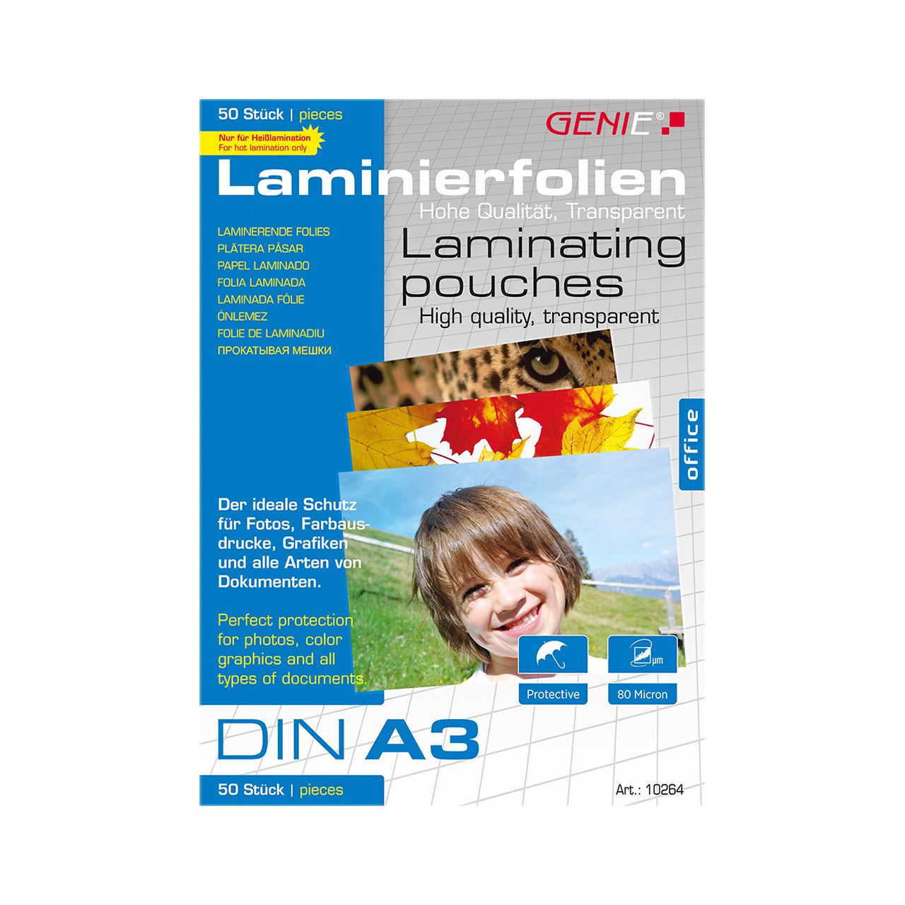 Genie Laminiertaschen 50 A3 - Folien