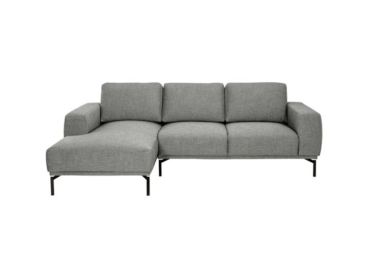 MyDeal Ecksofa Maja 70 Prozent Polyester 30 Prozent Zellulose Acetat grau B 243 T 162 cm - Material: 70% Polyester 30% Zellulose Acetat - Möbel