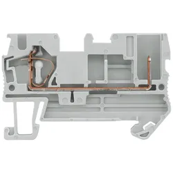 Siemens 8WH51002KG00 Hybrid-Durchgangsklemme, Steck- und Zugfederanschluss, Querschnitt 0, 08-4mm2  - 50 Stück