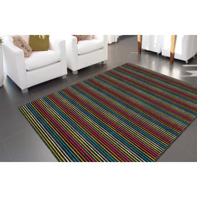 Teppich ARTE ESPINA "Jazz 8134", bunt (multi), B:90cm H:18mm L:160cm, Polyester, Teppiche, Teppich, Handgemachte Qualität, jeder Teppich ein Einzelstück