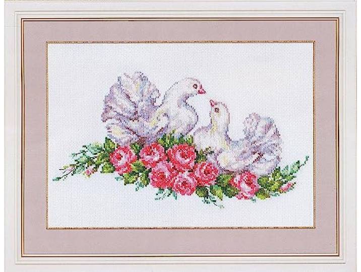 Alisa Cross Stitch Kit - Liefde Vogels