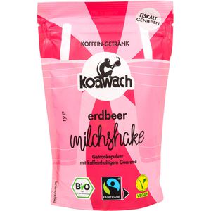 Koawach Getränkepulver Milchshake Erdbeer, BIO, Milchgetränk, mit Koffein, 75 g