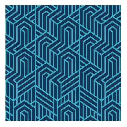 Aquawave Picknickdecke 140x170cm ALADEEN geometrisch blau (5902786234646)