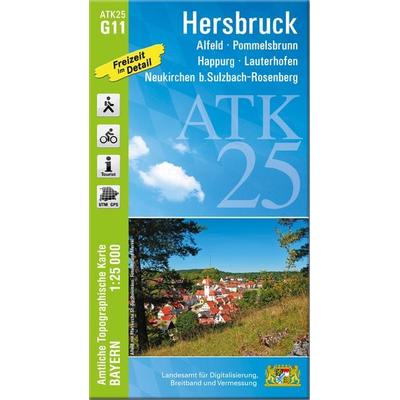 ATK25-G11 Hersbruck (Amtliche Topographische Karte 1:25000), Sonstige von , Landesamt für Digitalisierung, Breitband und Vermessung, Bayern,