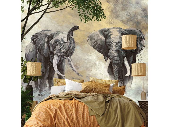Papier peint intissé 33100 éléphant 318 x 270 x 1cm