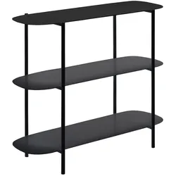 Helloshop26 - Konsolentisch aus Stahl 70 x 90 x 32 cm schwarz