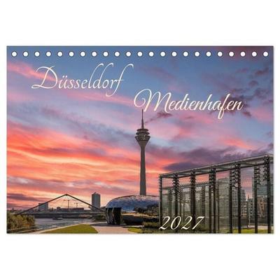 Düsseldorf Medienhafen (Tischkalender 2027 DIN A5 quer), CALVENDO Monatskalender
