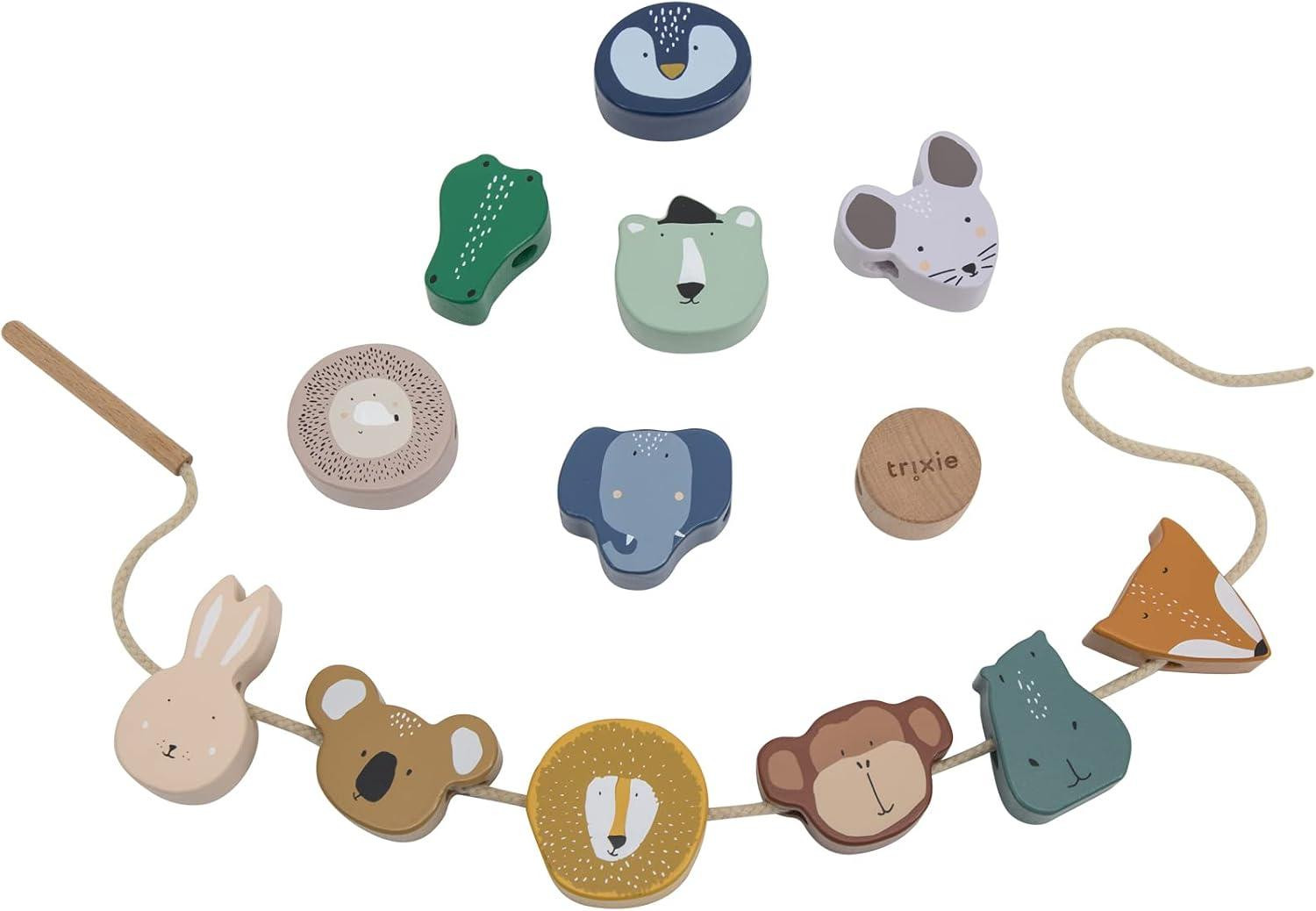 oCreon Baby houten kralen dieren voor de eerste levensfase