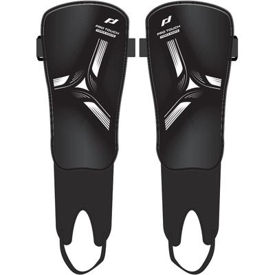 Fußball Schienbeinschoner PRO TOUCH "Force 500 FS", Gr. XS, schwarz-weiß (schwarz, blau, withe), Funktionsmaterial, Protektoren, für Fußball, Funktionsmaterial, mit Klettverschluss