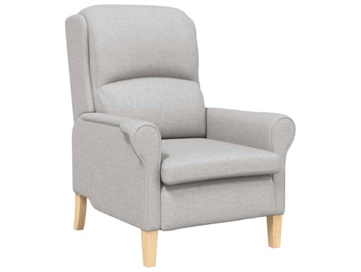 Tmriohed Moderner Sessel Wolkengrau Polstersessel Stoff 76x94x102 cm Bequemer Polstersessel fürs Wohnzimmer und Schlafzimmer mit robusten Massivholzbeinen und hoher Rückenlehne.