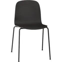 Muuto Visu Chair, tube base, schwarz / schwarz