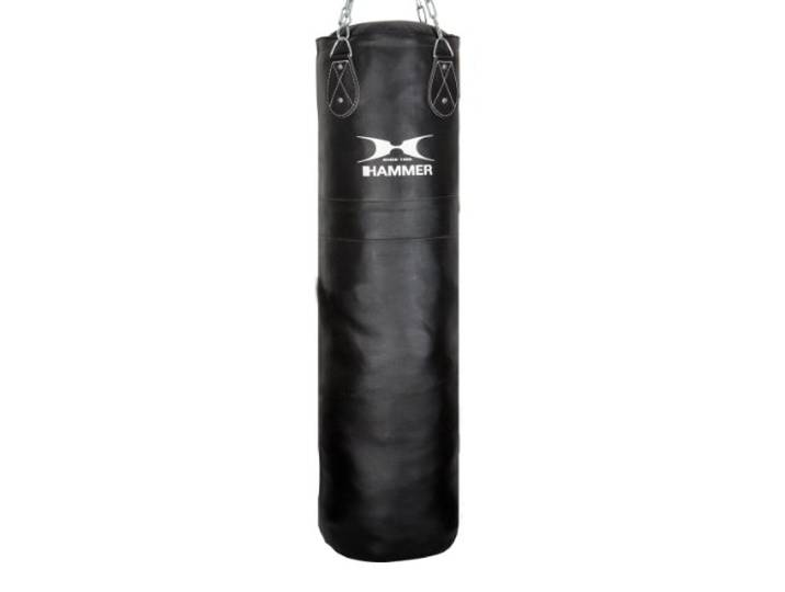 Hammer 92910 Boxsack Premium Leder, schwarz, 100 cm