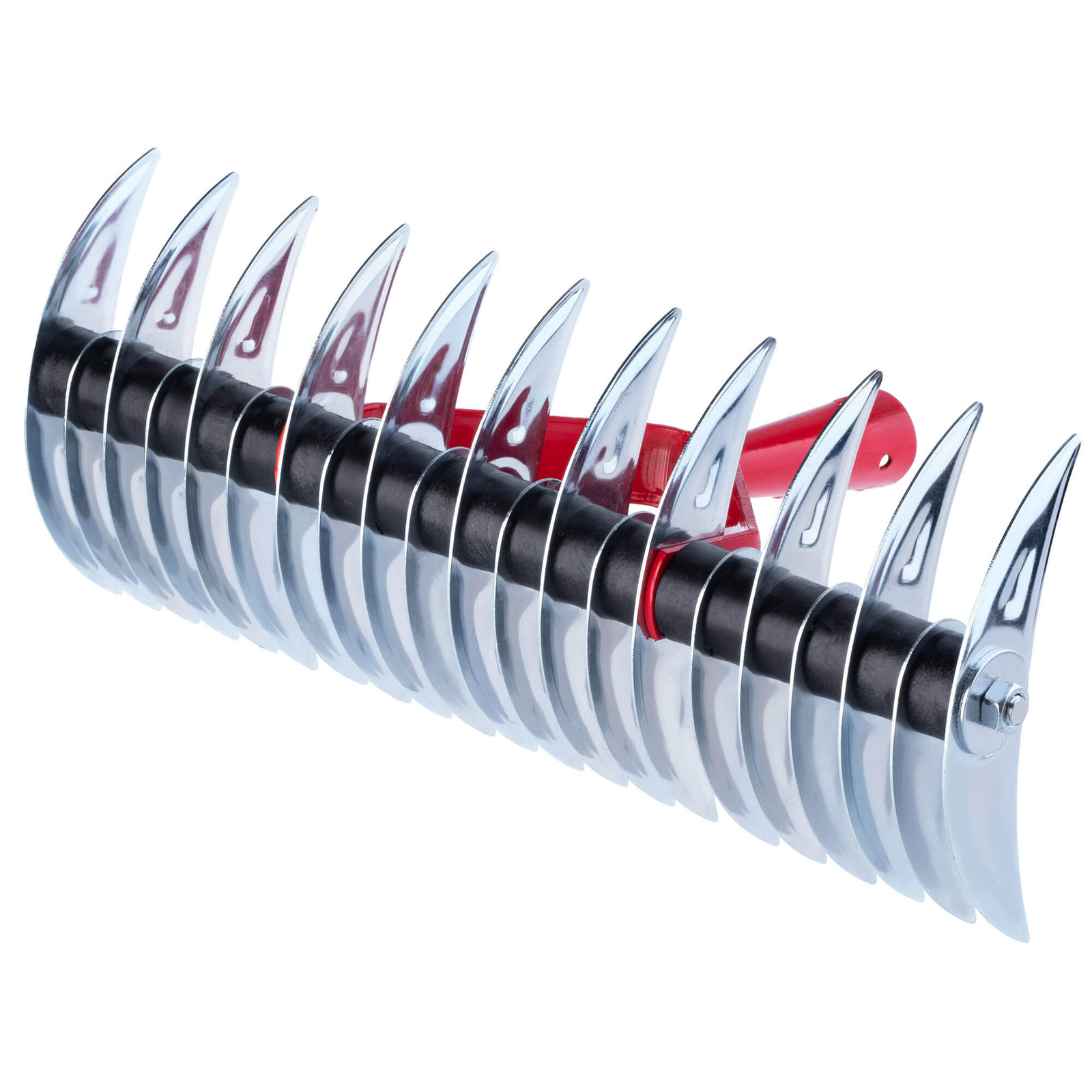 KADAX Strand handmatige verticuteermachine voor de tuin, metaal, dubbelzijdig, 36 cm