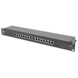 Digitus DIGITUS - CAT 6, Klasse E Patch Panel 16 Port Netzwerk-Patchpanel 483 mm (19) CAT 6 1 HE Mehrfarbig Bestückt DN-91616S-B