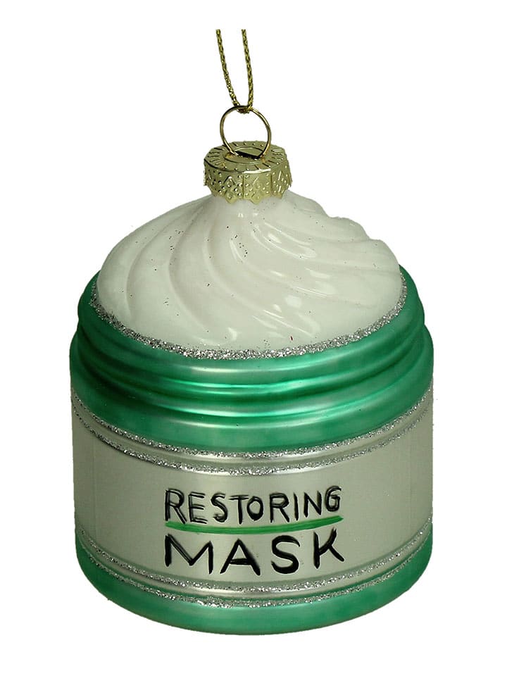 Kersten Baumschmuck "Restoring Mask" in Grün - (H)8 cm - onesize