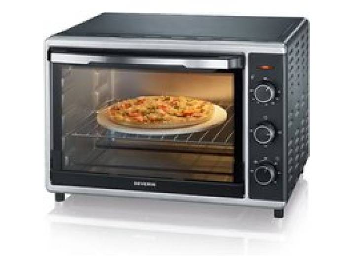 Mini-Four Électrique - GATO NEGRO - 42 L - Chaleur Tournante - Pierre à Pizza - Tournebroche