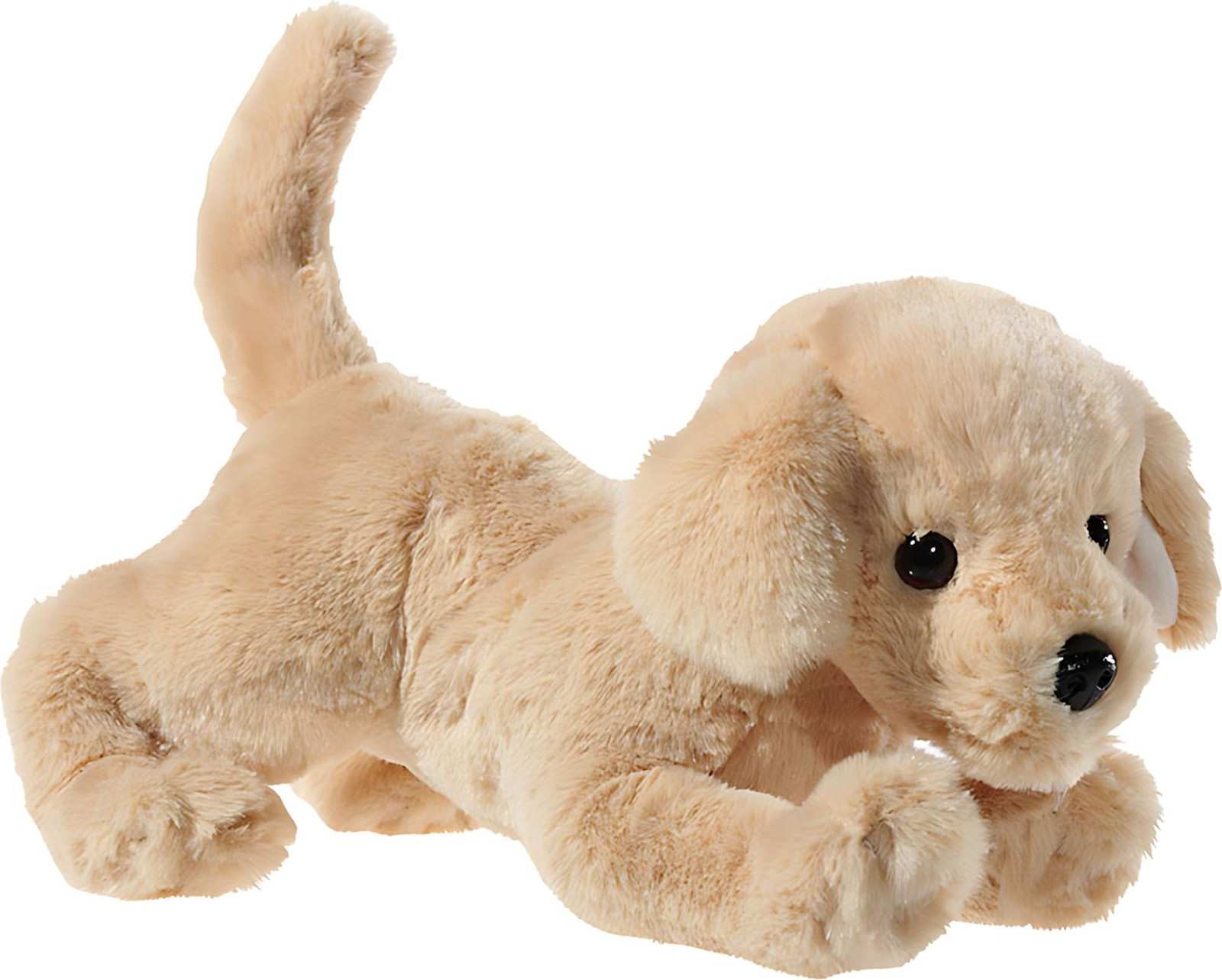 Heunec Golden Retriever knuffel hond liggende positie lichtbruin 30 cm