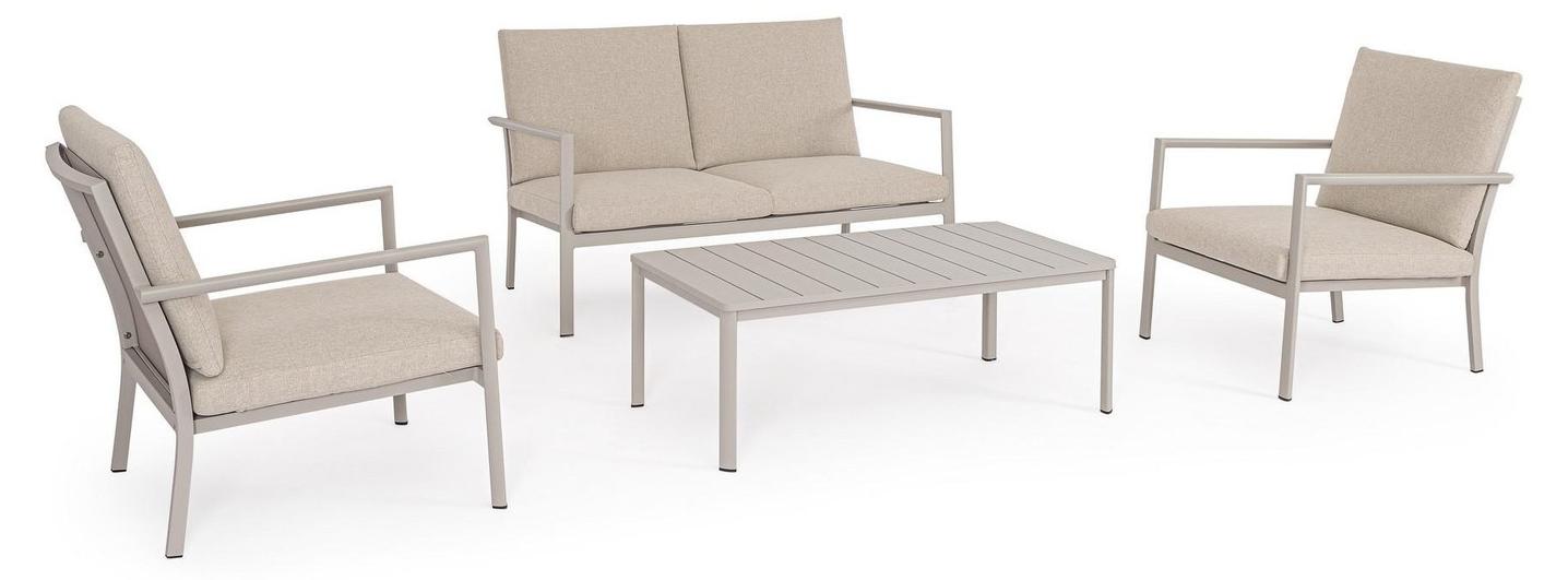 Set 4er Sitzgruppe Konnor Rastin Lounge Gartenlounge Gartenmöbel Gartensofa