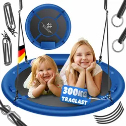 KESSER® Nestschaukel Tellerschaukel Hängeschaukel Rundschaukel Schaukel verstellbar Garten-Schaukel Kinderschaukel Indoor - Outdoor-Schaukel für Kinder & Erwachsene