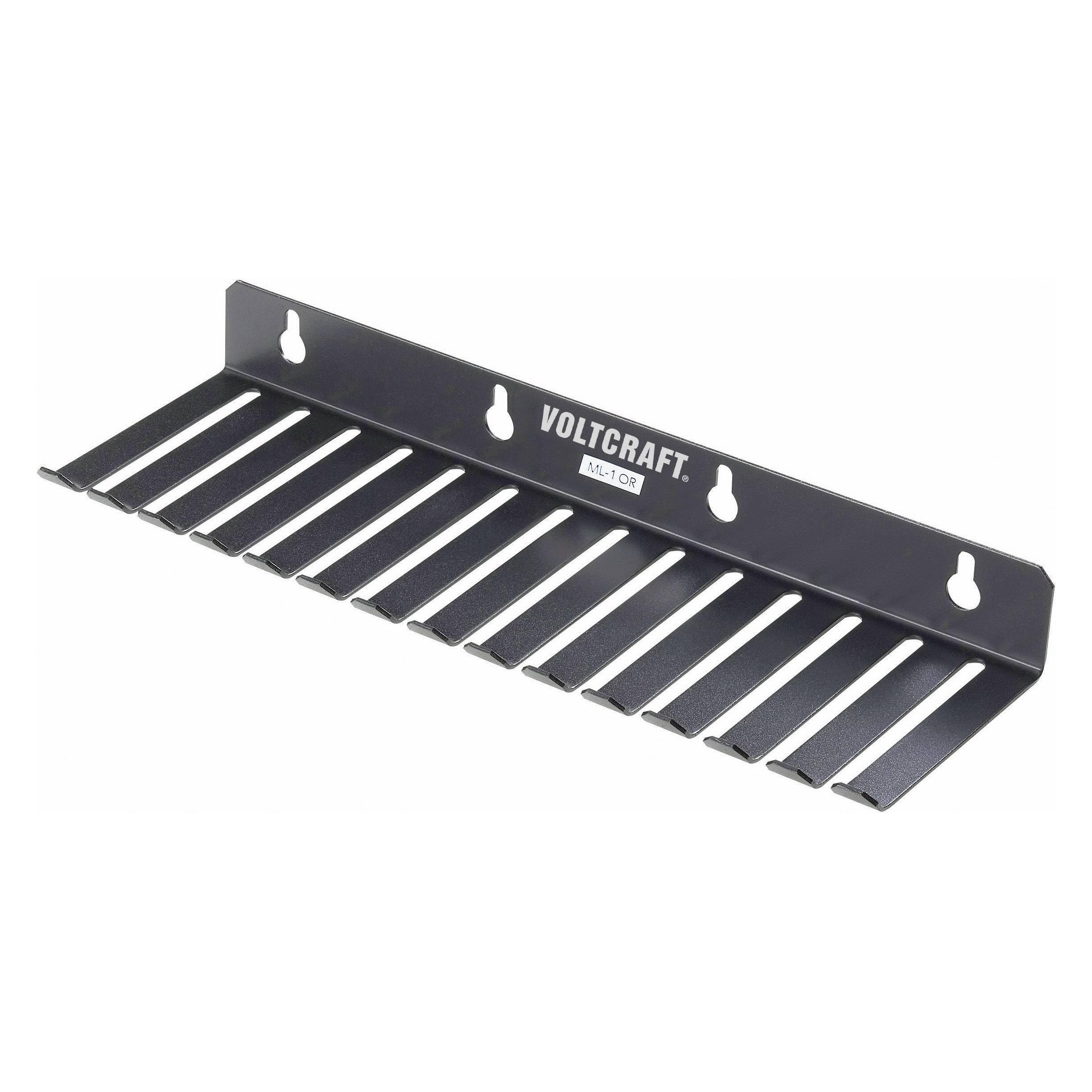 Voltcraft Messleitungshalter 14 Aussparungen (73 x 8 mm) (ML-1 SW)