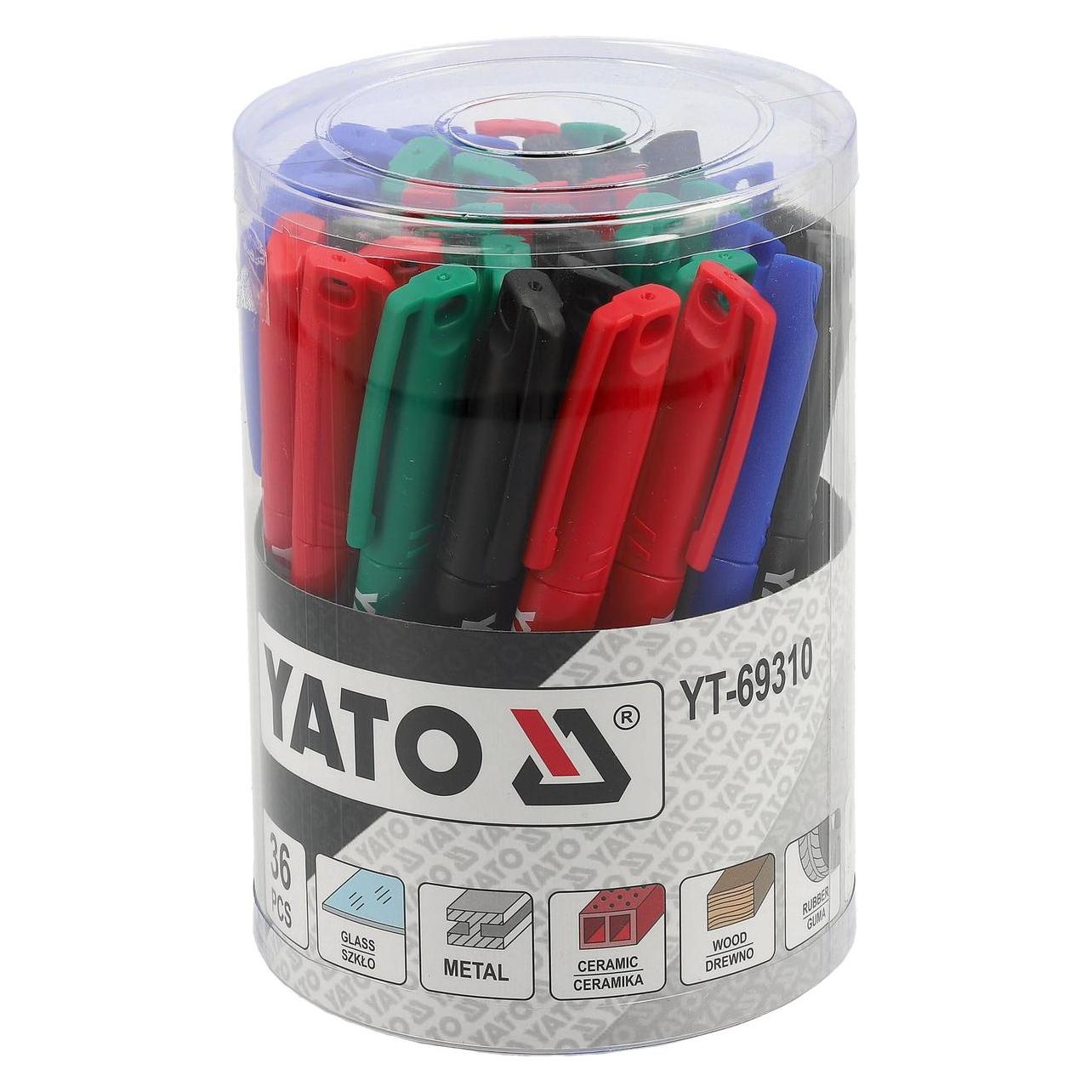 Yato MARKERY TECHNICZNE kpl. 36szt. (36x) (YT-69310)