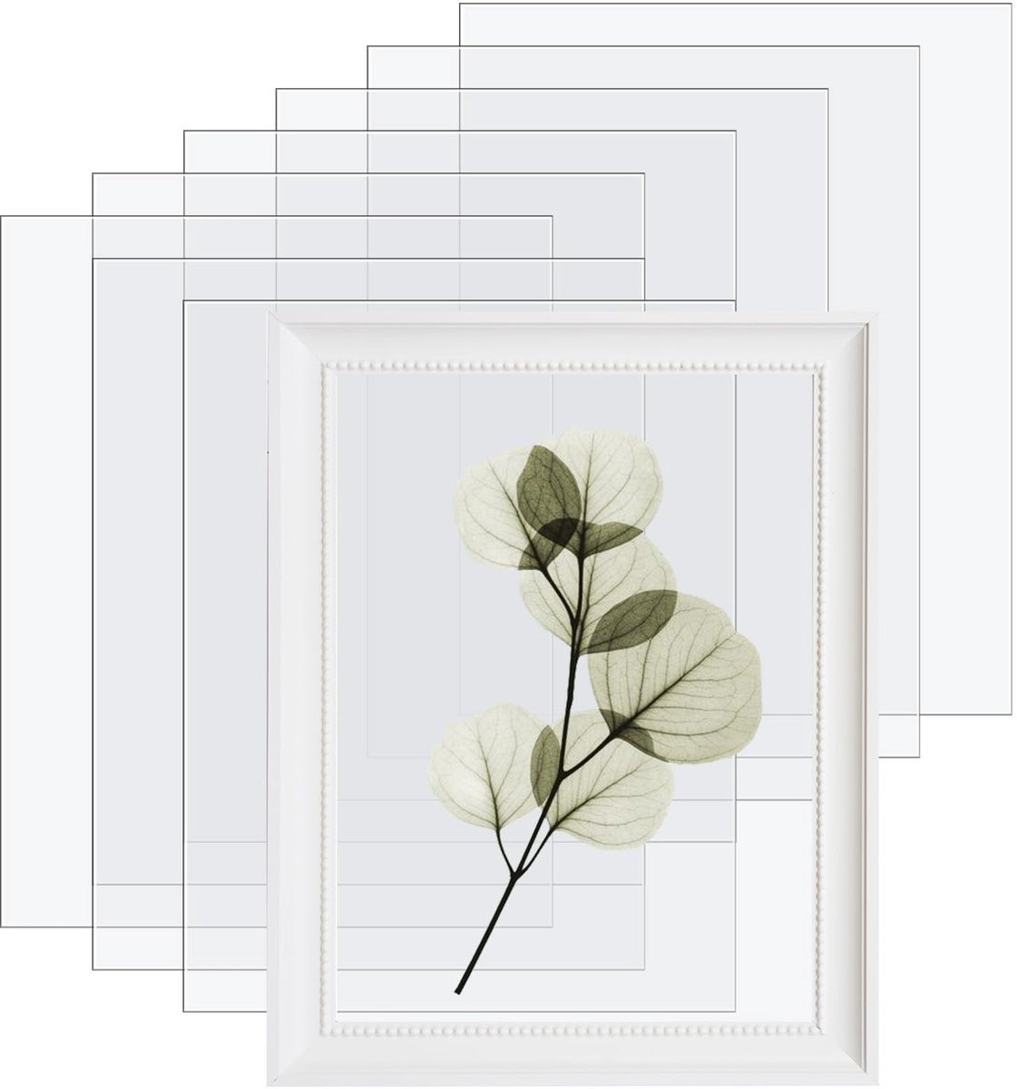 Dailygoods Transparante Acrylplaten A4 - 10 stuks voor fotolijsten en projecttentoonstellingen