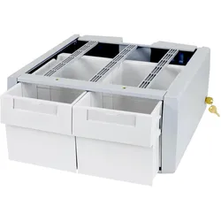 Ergotron StyleView SV43/44 Series Supplemental Double Tall - Montagekomponente (2 Schubla, TV Zubehör, Grau
