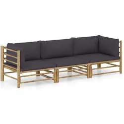 vidaXL, Gartenlounge, Pabelberg (2x Eckteil + Mittelteil)