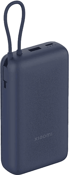 REACONDICIONADO Seminuevo Excelente Powerbank - Xiaomi PB2030MI, 20000 mAh, 1x USB-C, USB-A, 33W, Cable Integrado, Azul