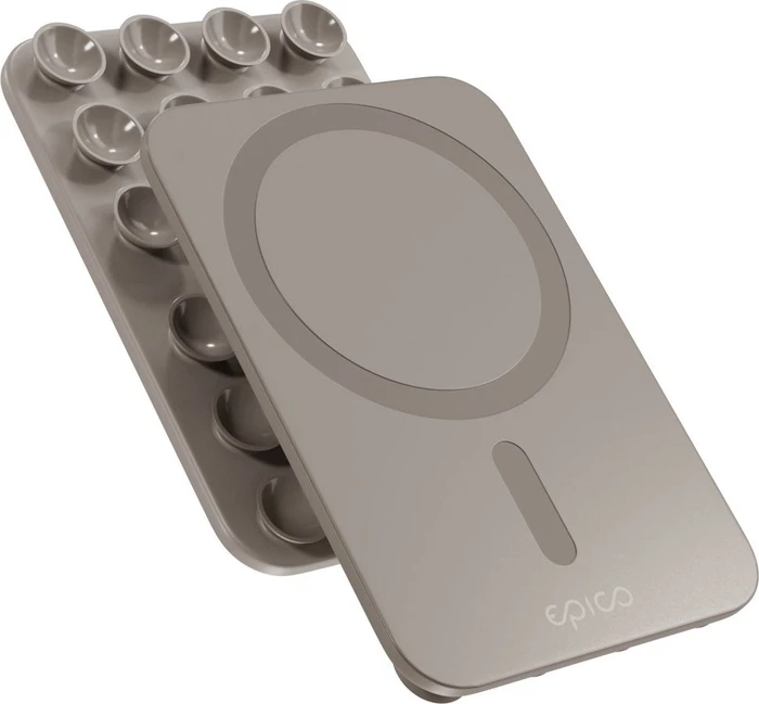 Epico Mag+ Saugnapf-Telefonhalter MagSafe-kompatibel - Titanium