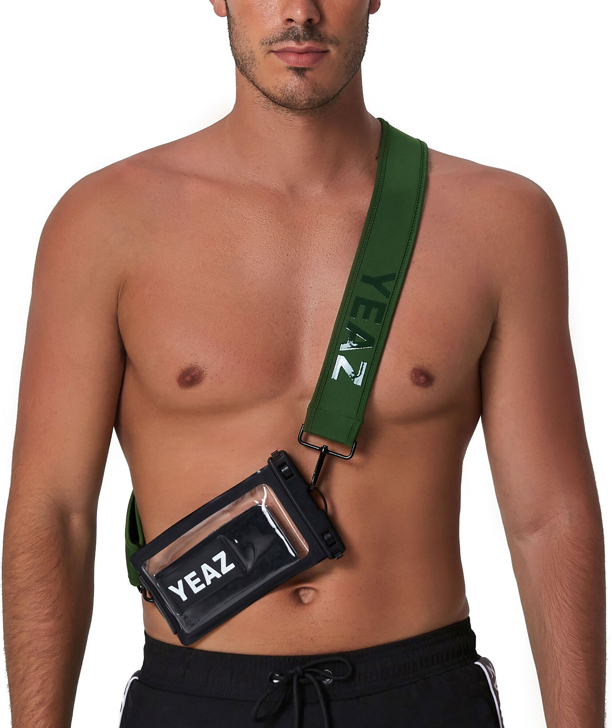 Handytasche YEAZ "Neopren-Gurt mit Handytasche OCEAN SHOT", Kinder, grün, Obermaterial: 84% Neopren neoprene. 15% Kunststoff plastic. 1% Metall MT., Taschen Handytasche