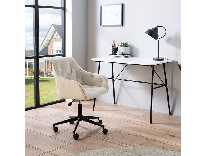Bürostuhl TILLY 56 x 80 x 56cm Beige/Beige