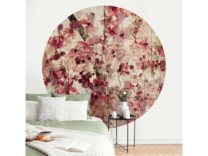 Papier peint Vintage Flower Pattern 1 x 1cm