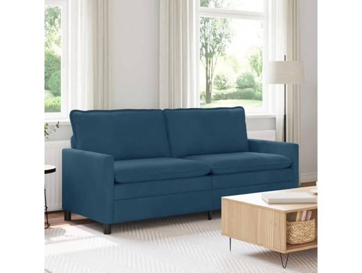 ZQQLVOO Sofa Blau 196 x 81 x 87,5 cm Samt Stabiler Metallrahmen, Ergonomisches Design, Pflegeleicht, Einfache Montage