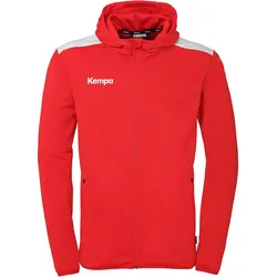 Kempa Emotion 27 Trainingsjacke mit Kapuze Kinder rot/weiß 140